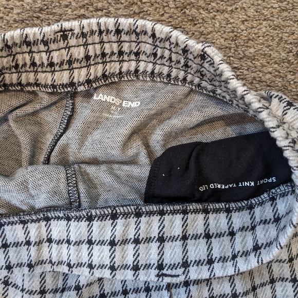Lands End gray sport knit trousers tall - Picture 3 of 4